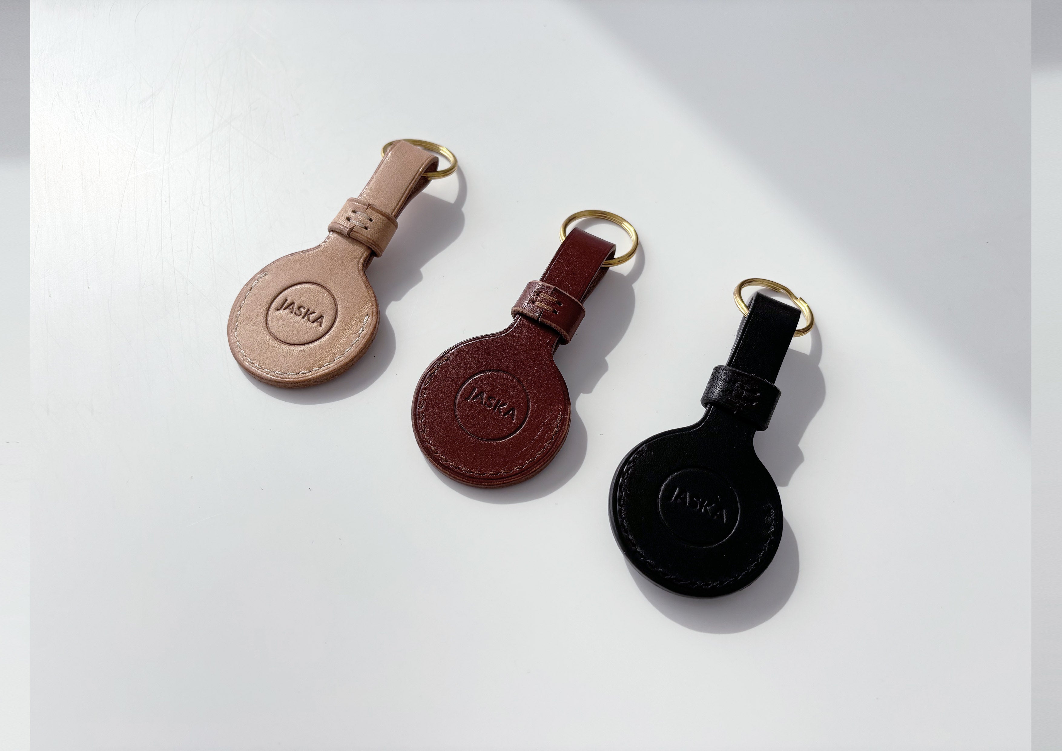 Jaska Airtag Tracker Leder-Etui LOGG