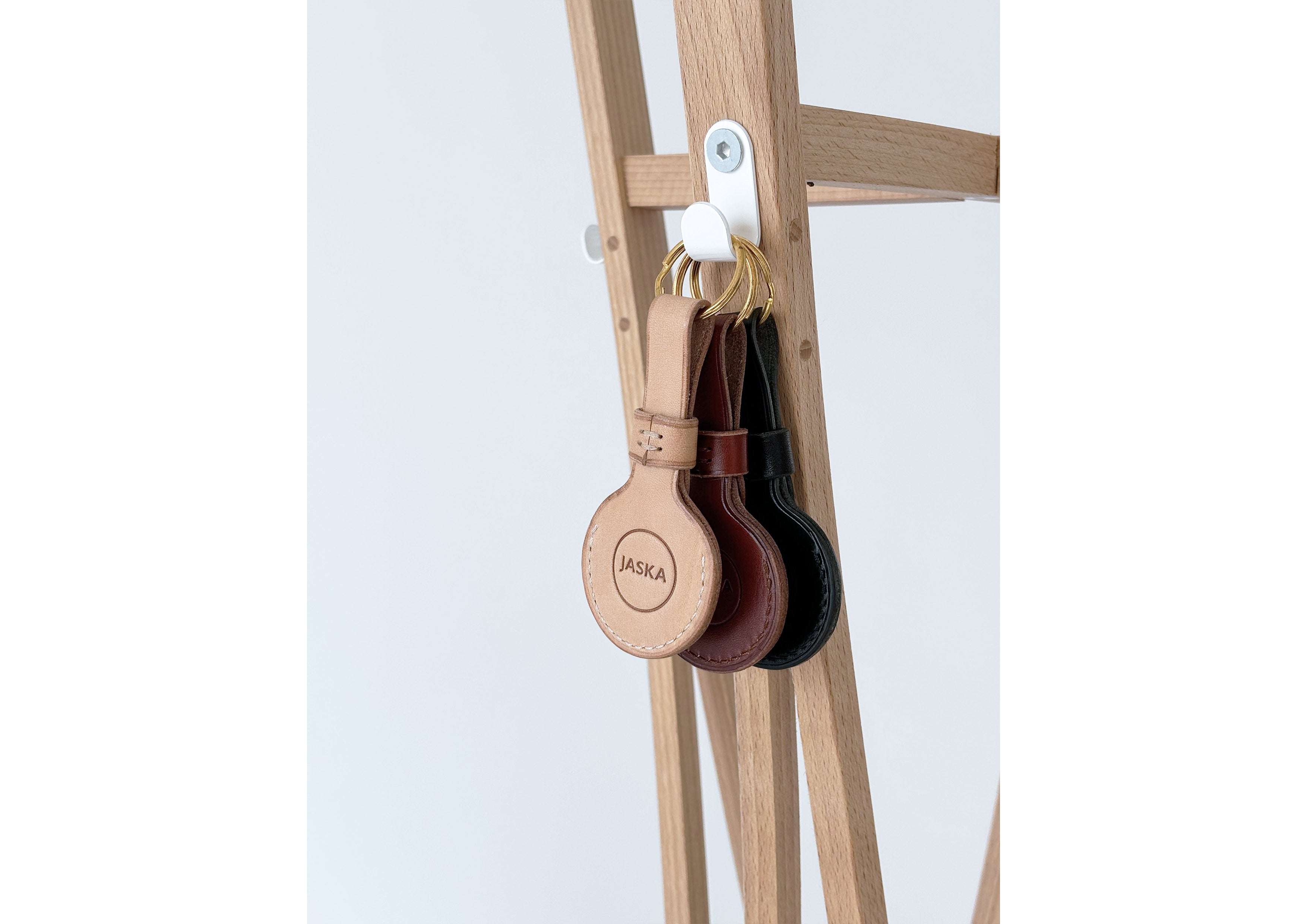 Jaska Airtag Tracker Leder-Etui LOGG